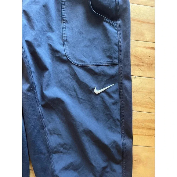 Nike Dri Fit Maternity Cropped Jogger Leggings Dark Gray Size Small High Waisted - Picture 3 of 5